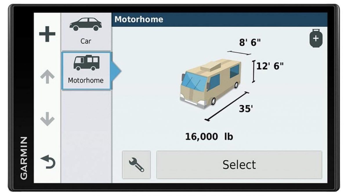 Image of Garmin Camper and Motorhome GPS