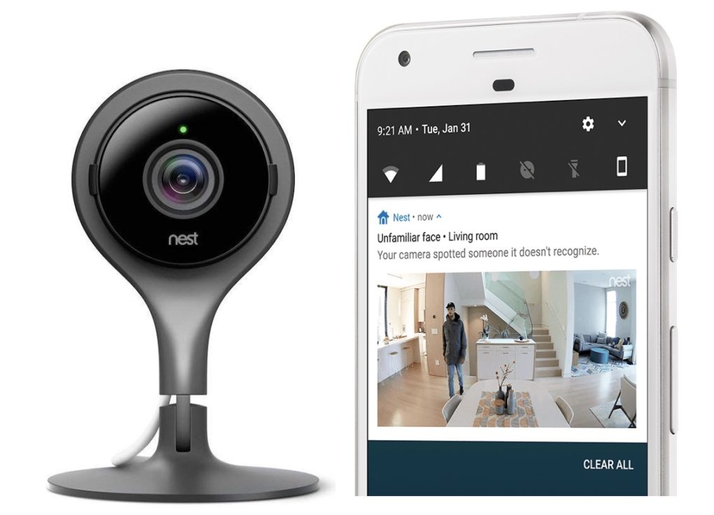 nest home security camera with app